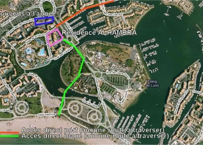 T2 Alhambra Avec Piscine A 800 M Richelieu Et 300m Ile Des Loisirs Διαμέρισμα Agde